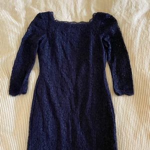 Adrianna Papel navy lace sheath dress size 2-4